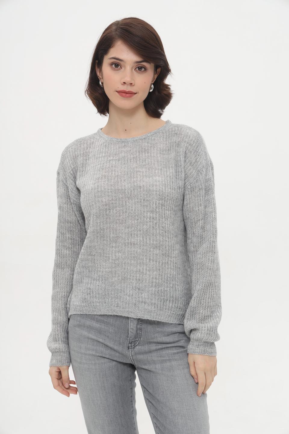 Пуловер More and More серый