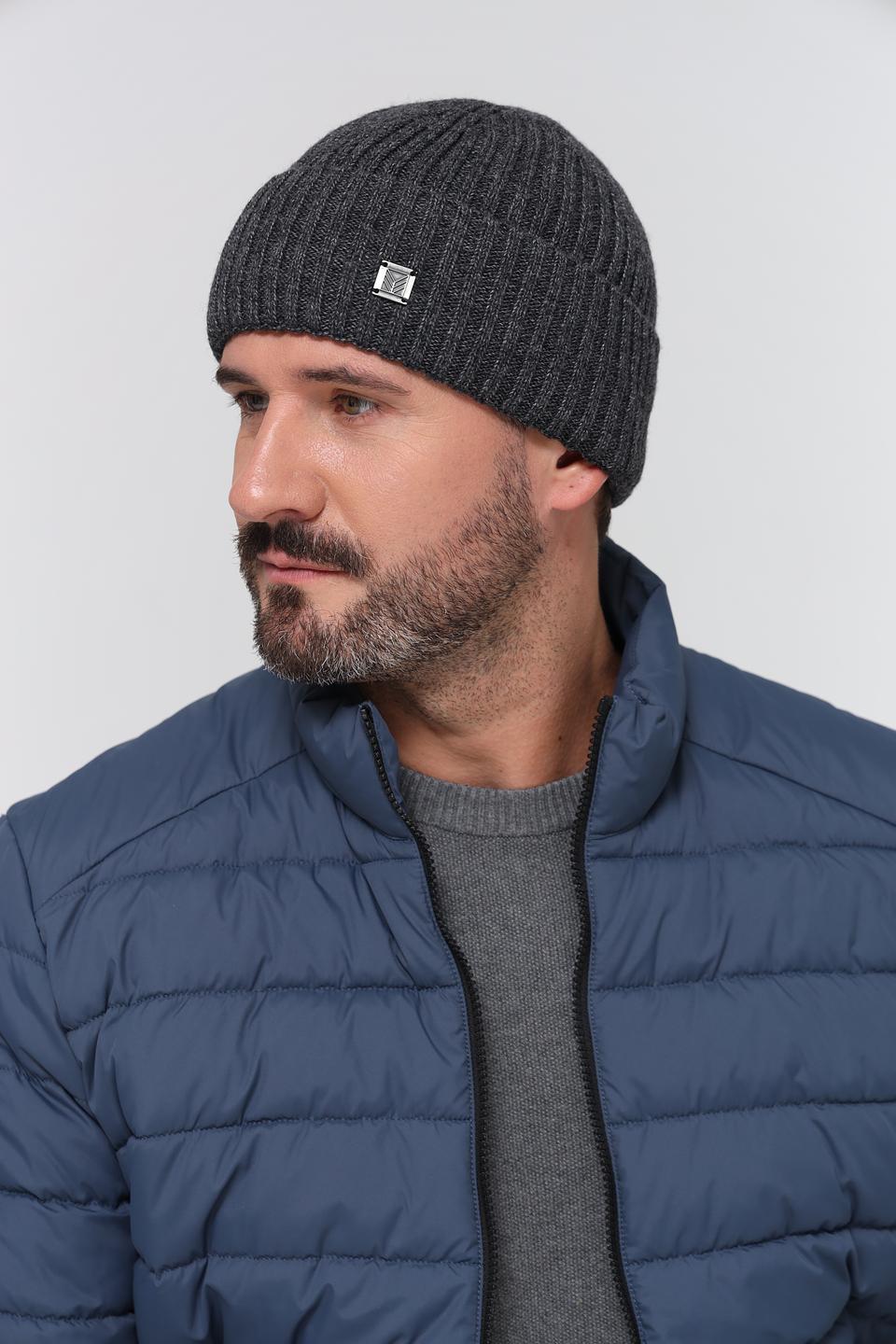 Шапка Marhatter мужская серая