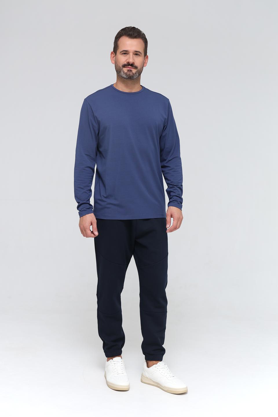 Лонгслив Monte Carlo синий