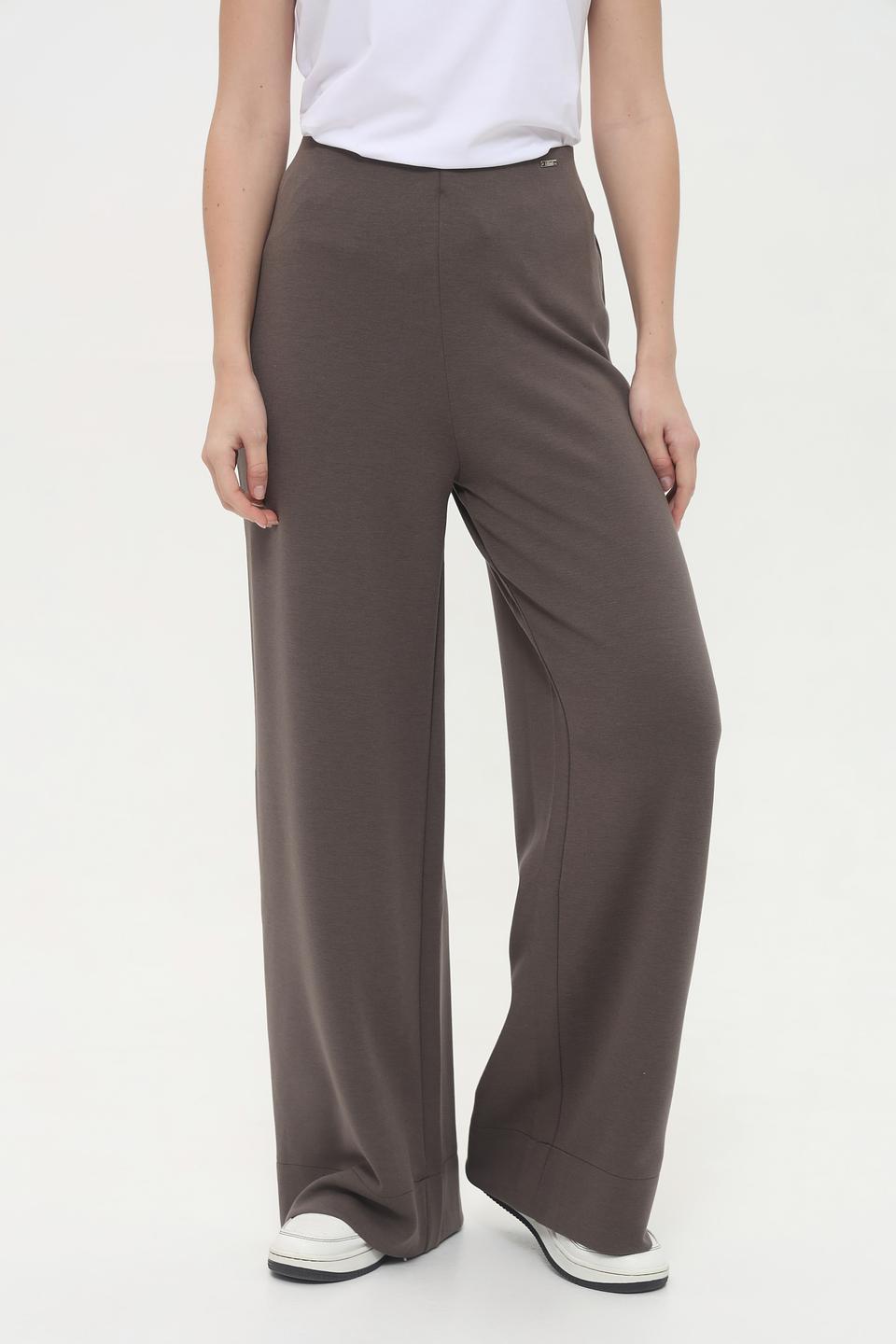 Брюки Cinque палаццо серо-коричневые