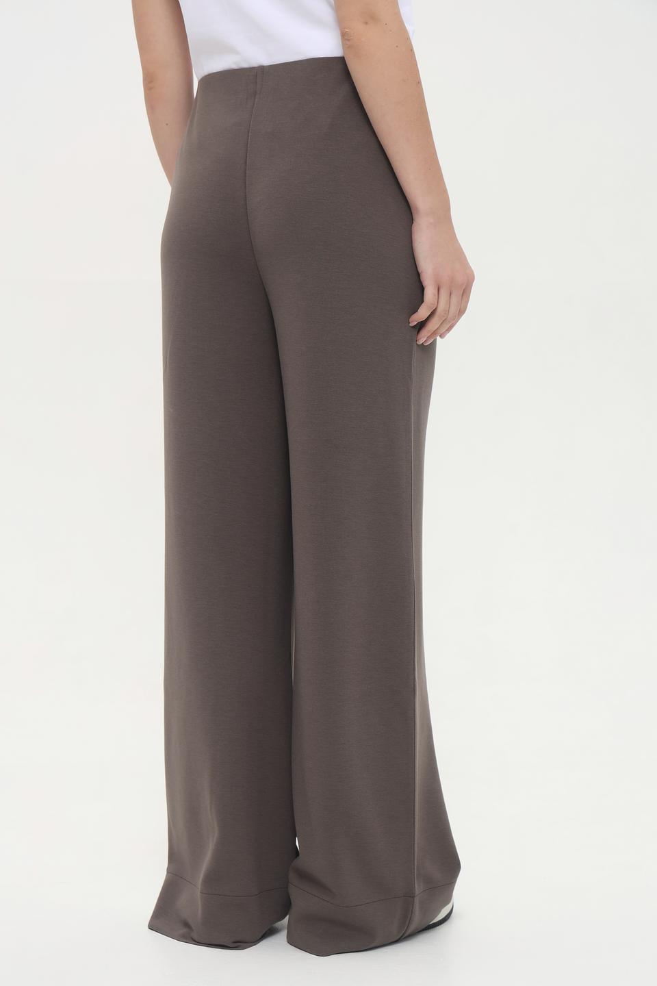 Брюки Cinque палаццо серо-коричневые