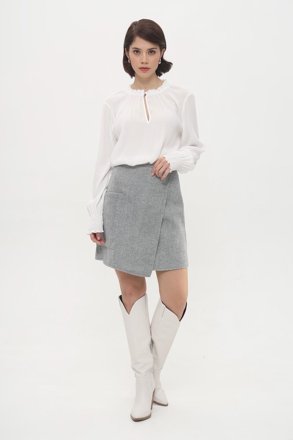 Блуза Cinque с рукавами-фонариками белый