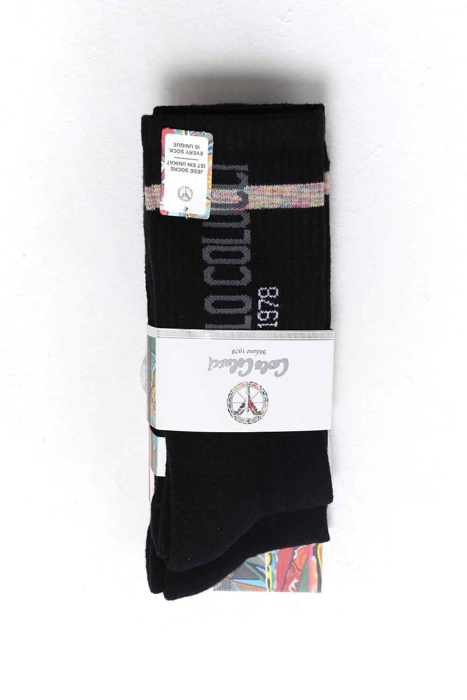 Носки Carlo Colucci чёрные с полоской