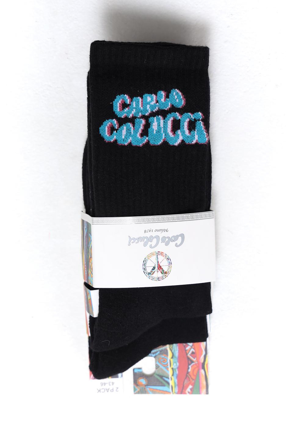 Носки Carlo Colucci с логотипом чёрные