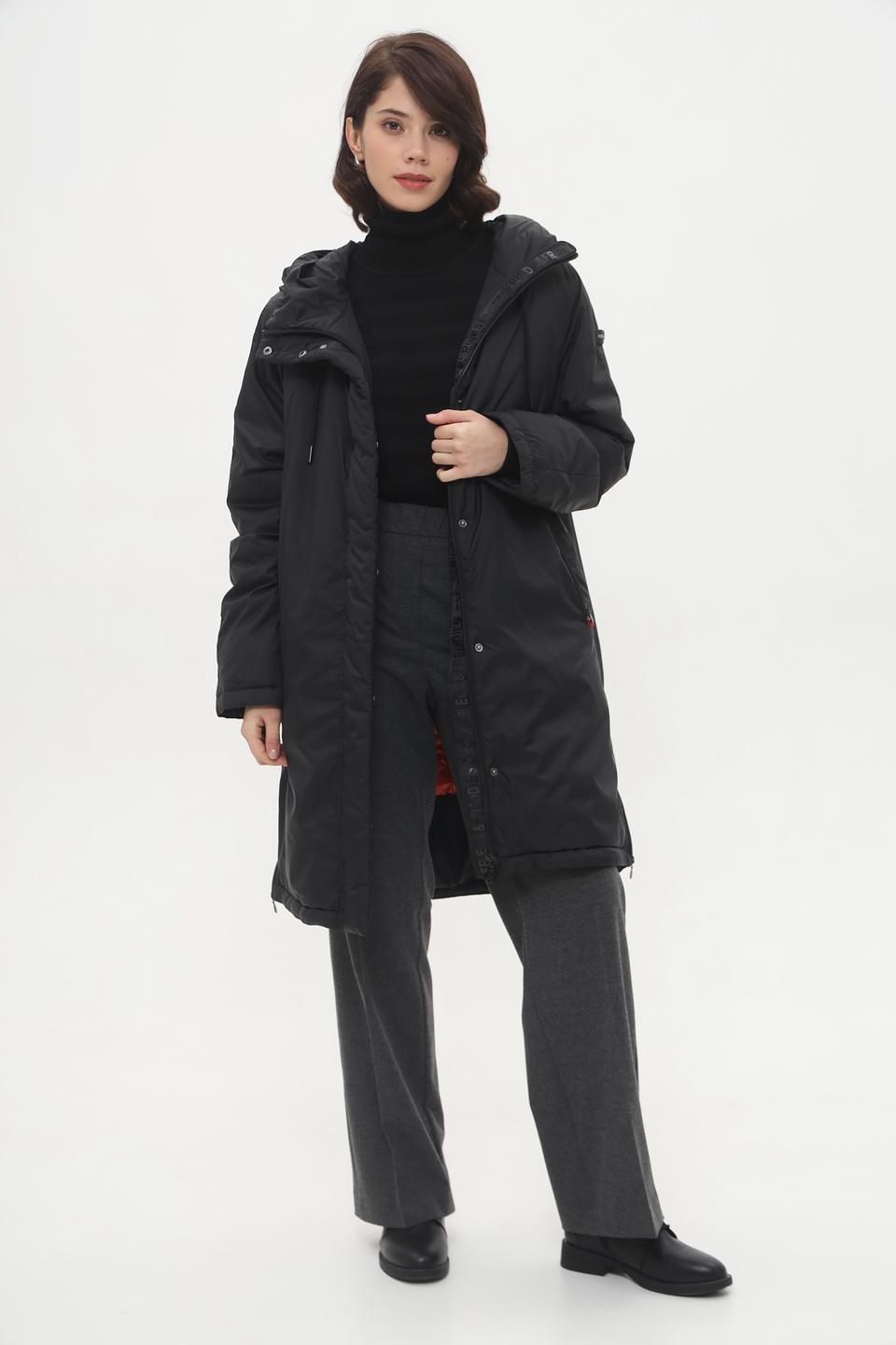 Пальто Frieda and Freddies чёрное стеганое