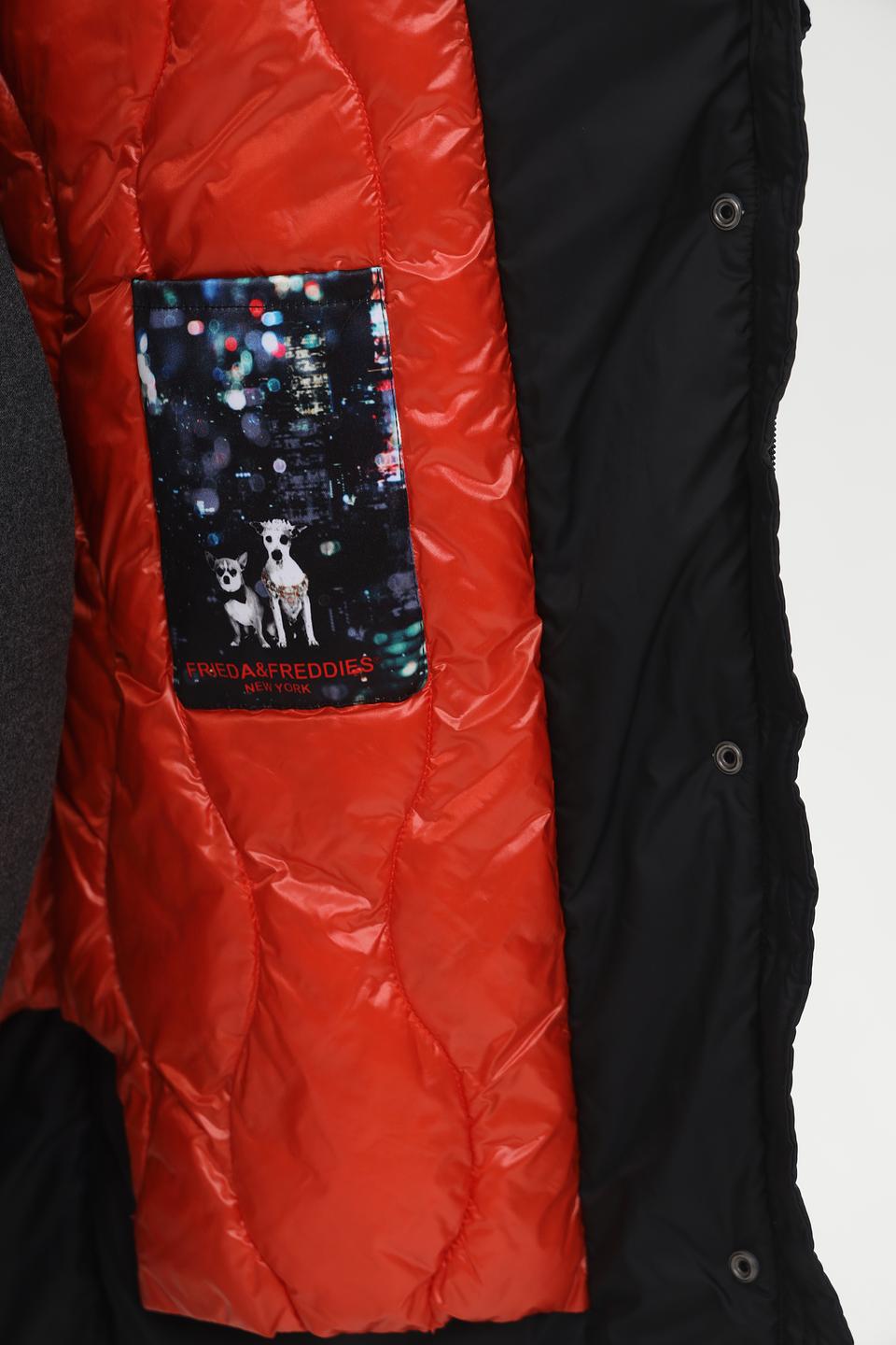 Пальто Frieda and Freddies чёрное стеганое