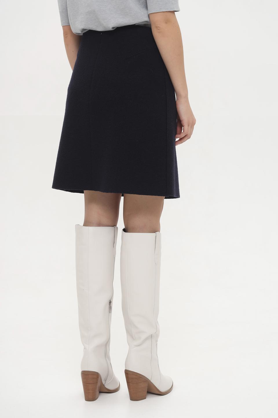 Юбка Oui шерстяная чёрная