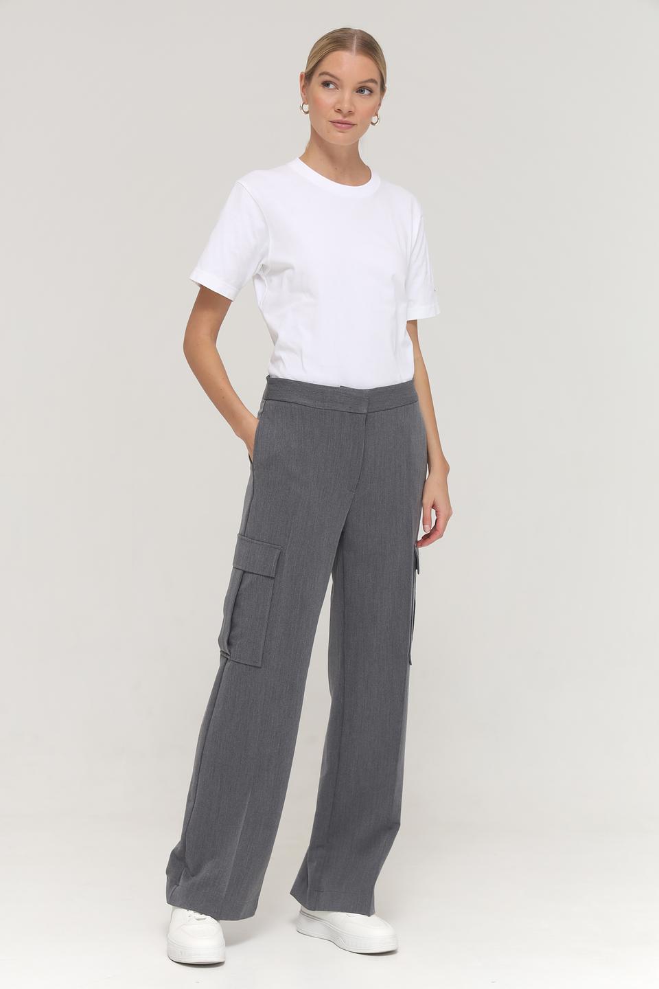 Брюки карго Broadway серые