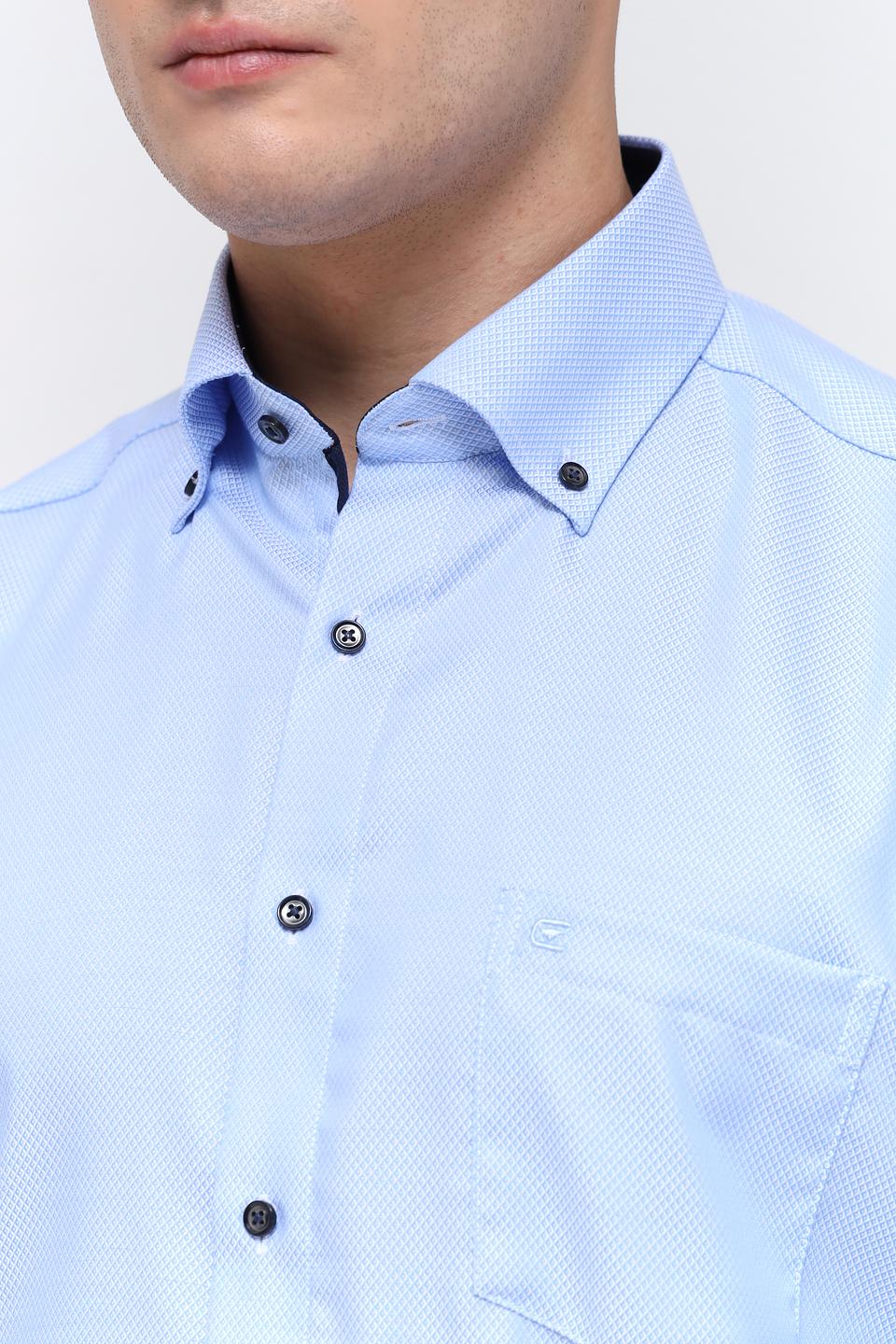 Рубашка Casa Moda голубая приталенная