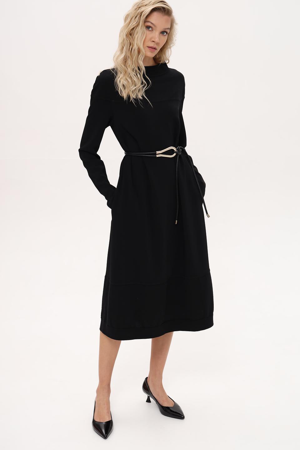 Платье Annette Gortz чёрное с поясом