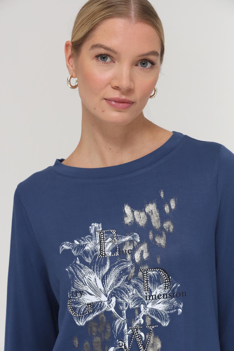 Футболка Gerry Weber EDITION синяя с принтом