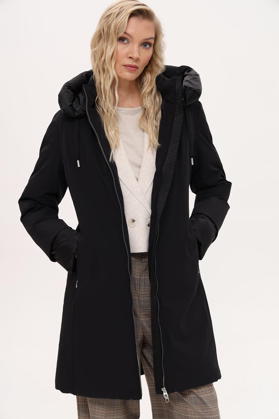 Пальто Milestone чёрное стеганое