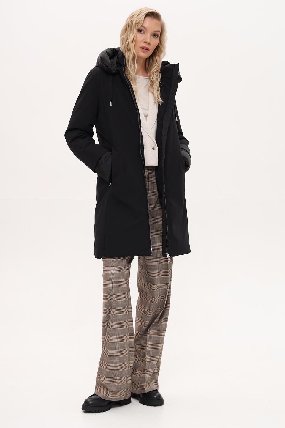 Пальто Milestone чёрное стеганое