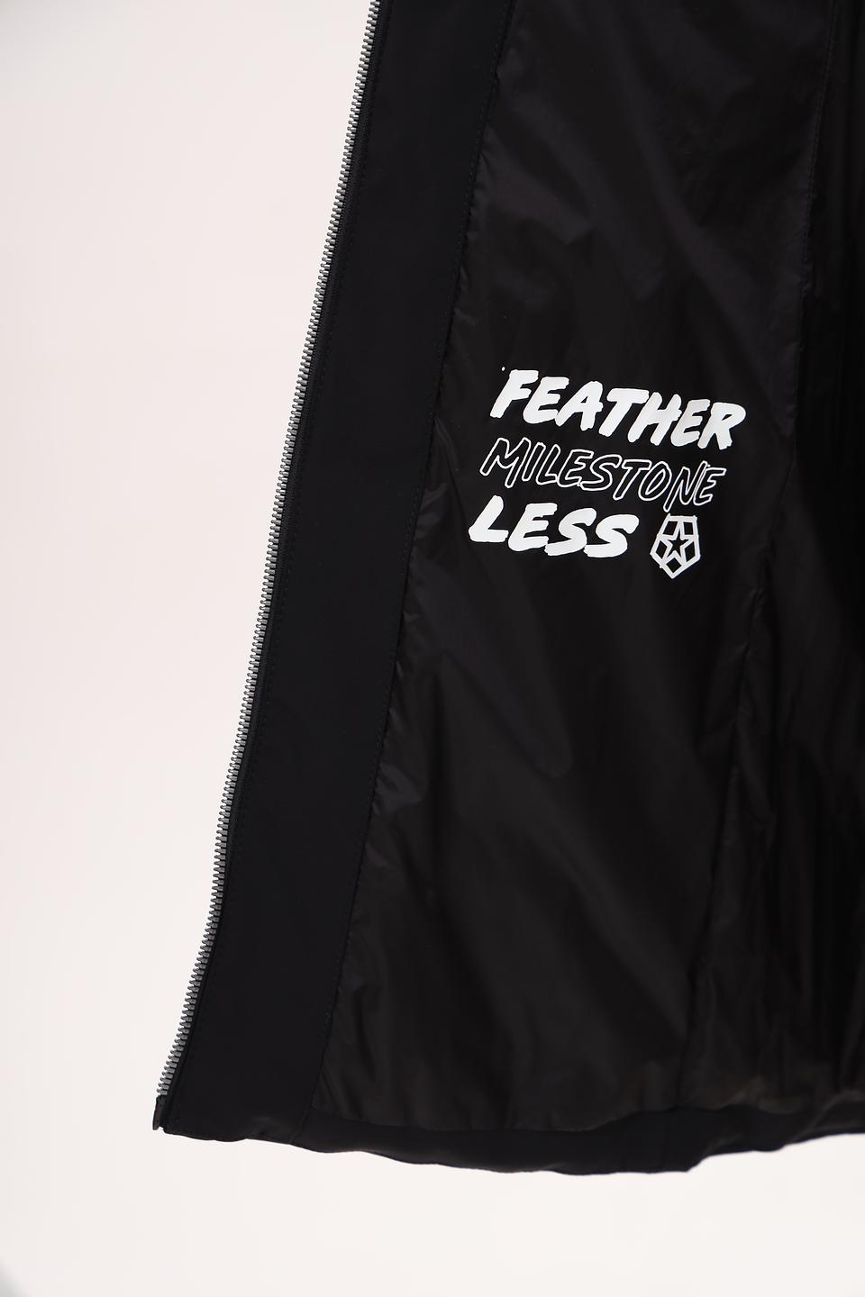 Пальто Milestone чёрное стеганое