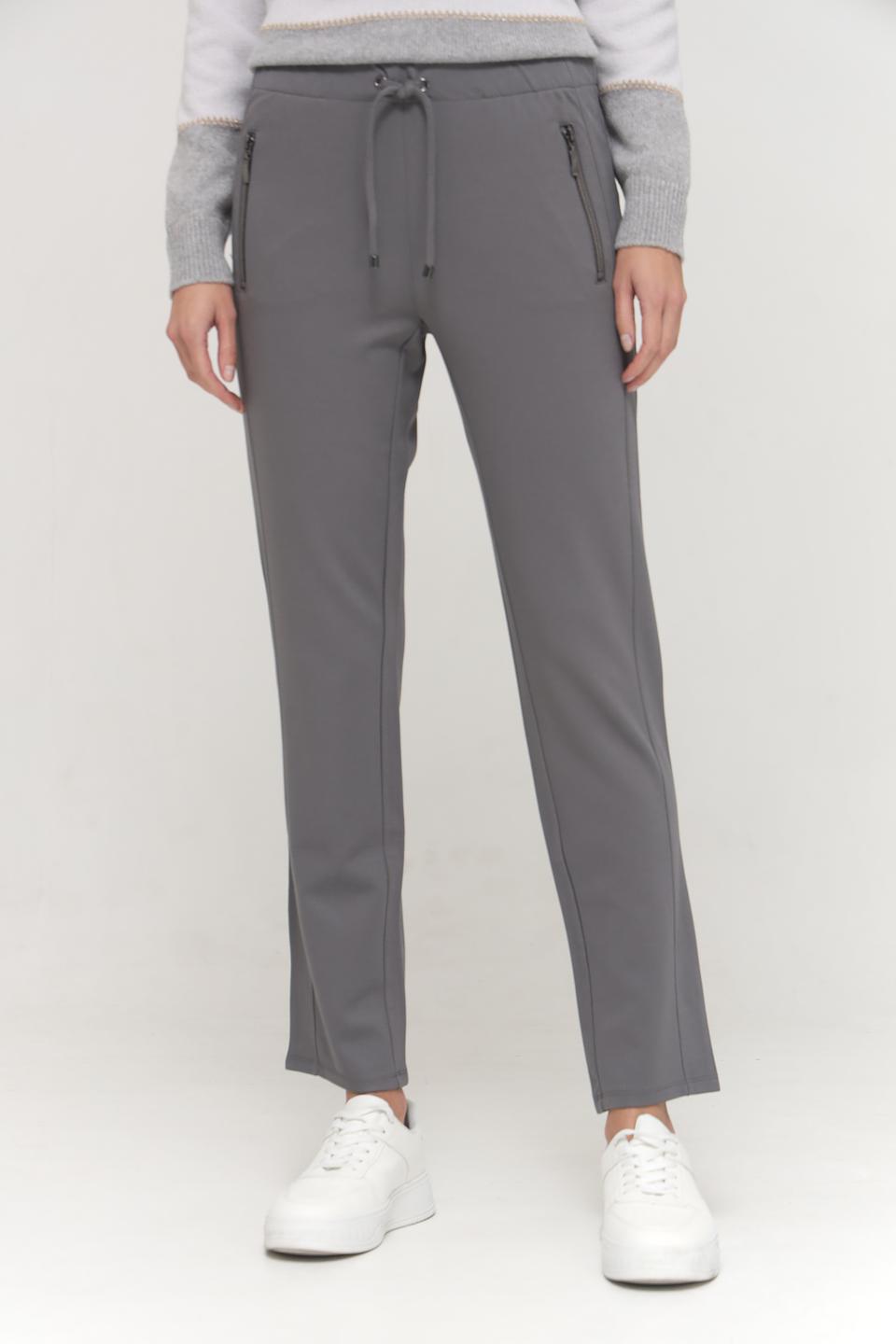 Брюки Lebek серые с манжетами