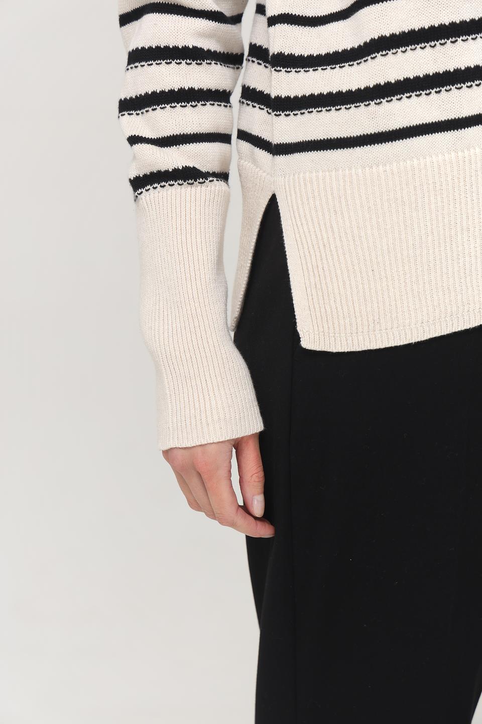 Пуловер Gerry Weber в полоску бежевый