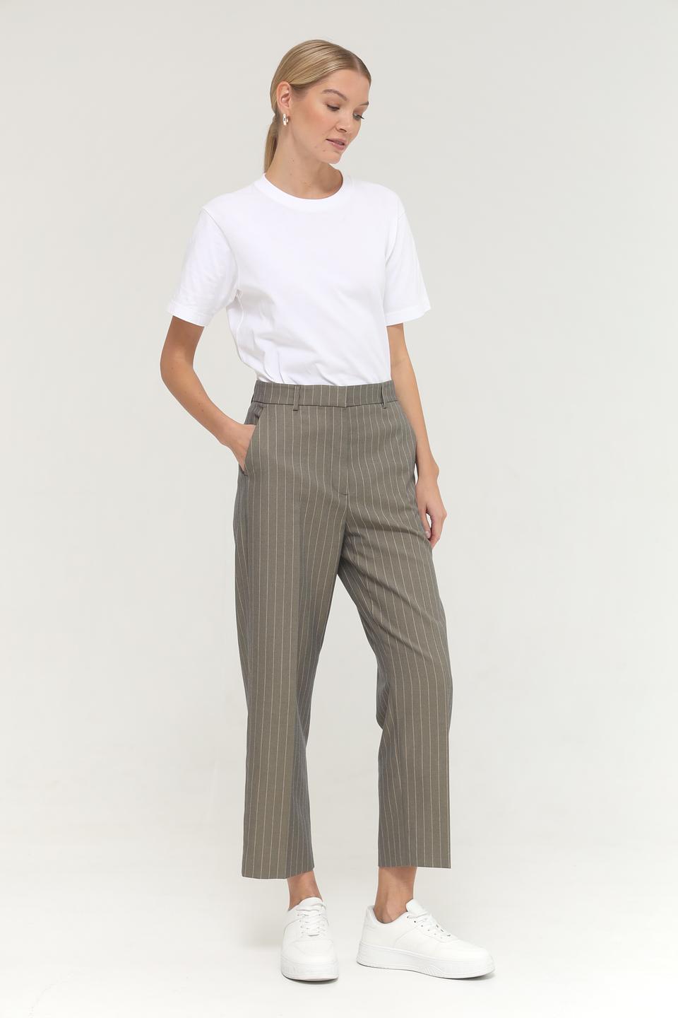 Брюки Taifun в полоску хаки