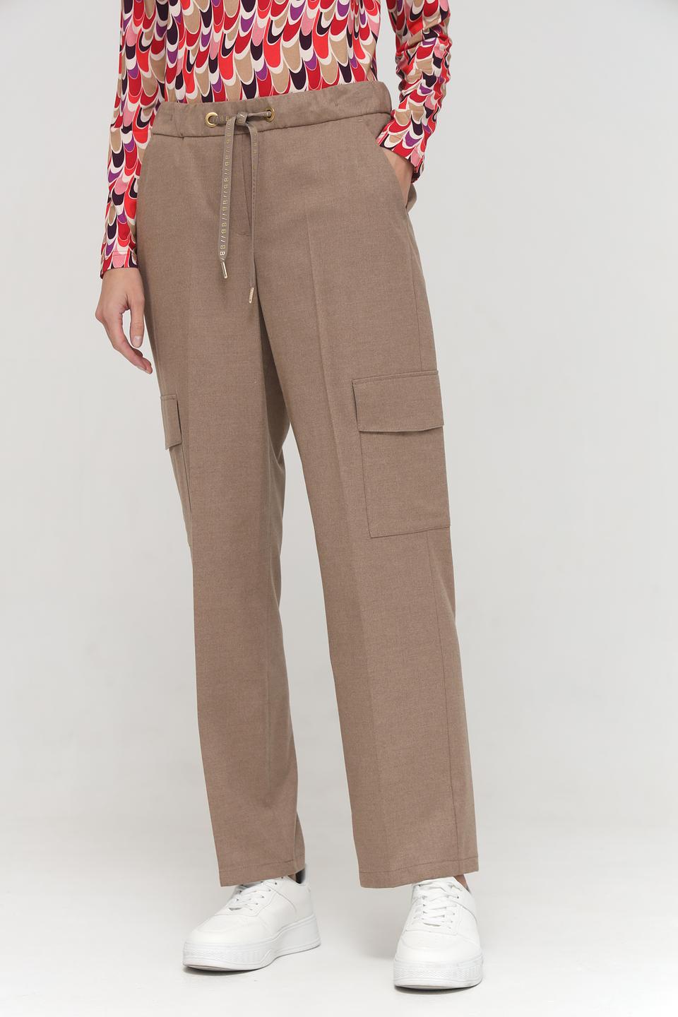 Брюки Bianca карго бежевые