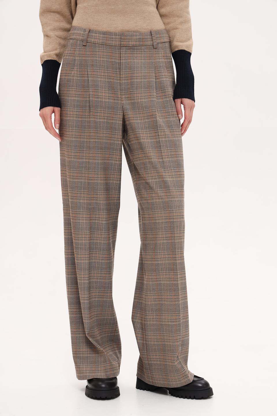 Брюки кл Oui женские в клетку