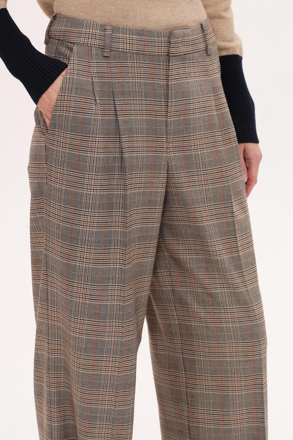 Брюки кл Oui женские в клетку