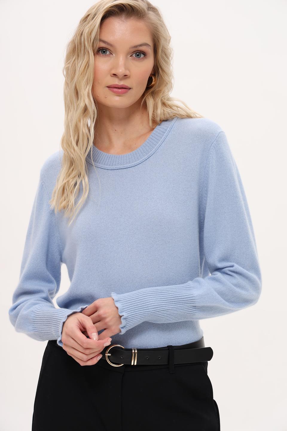 Пуловер Marc Cain кашемир голубой