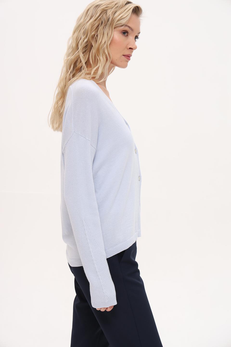 Жакет Pezzo вязаный голубой