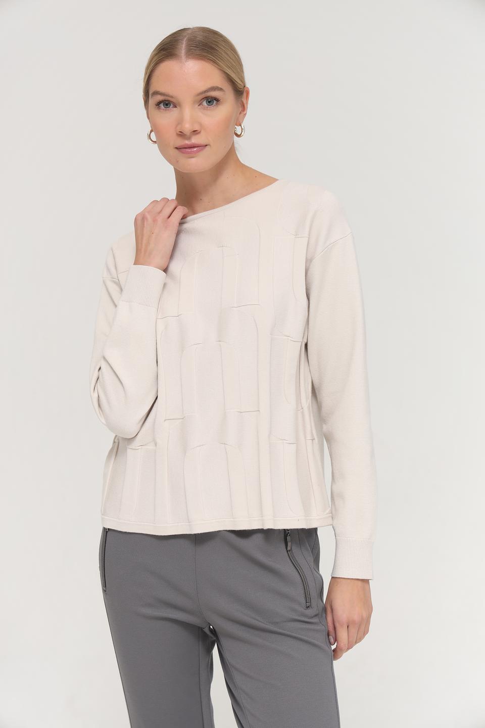 Пуловер Betty Barclay с рельефом бежевый