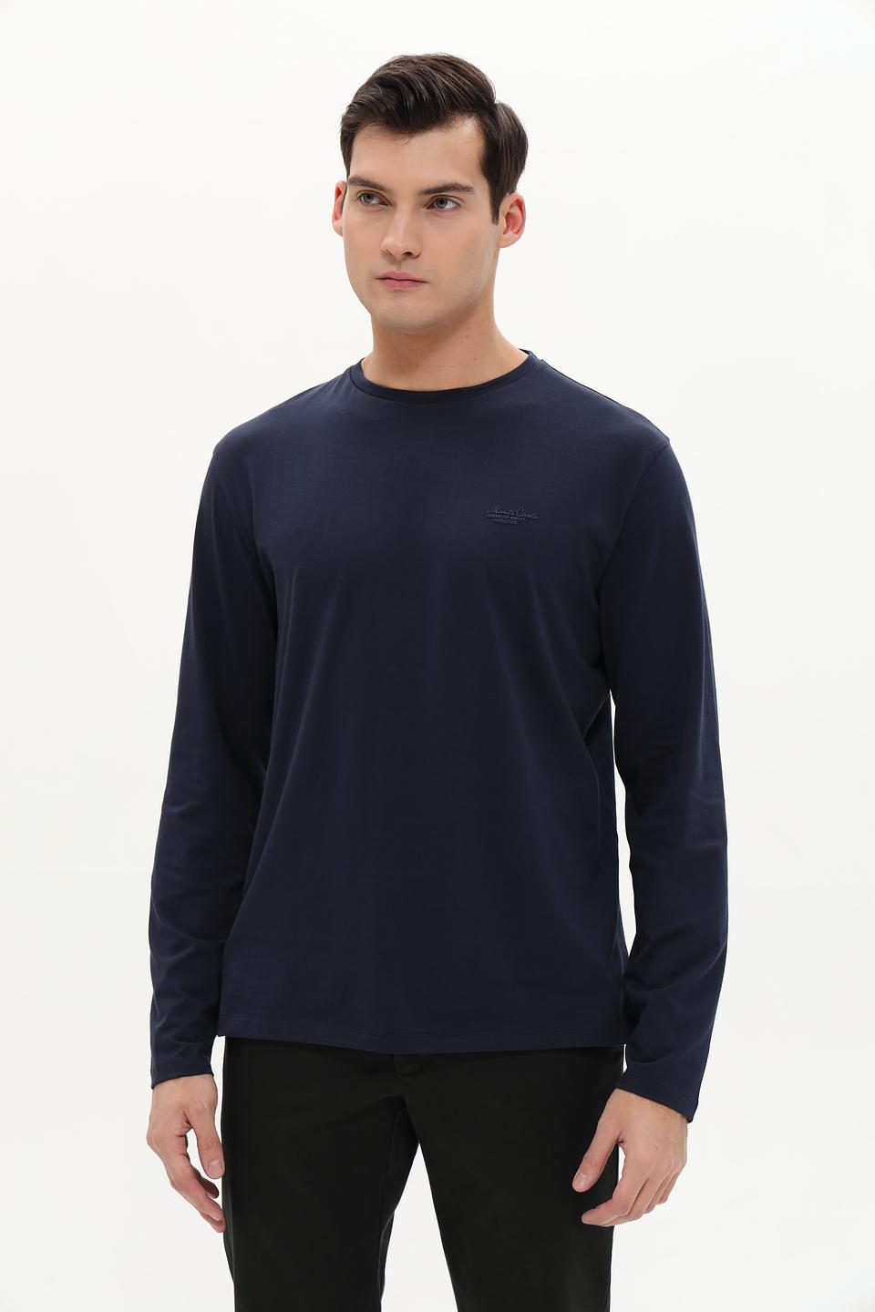 Лонгслив Monte Carlo тёмно-синий