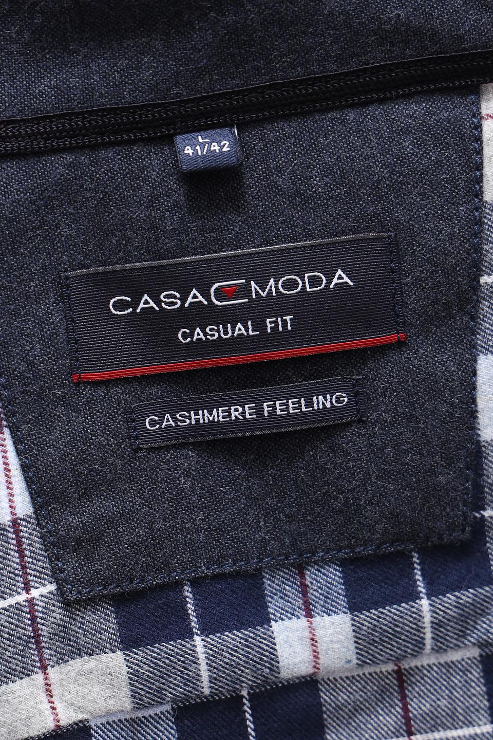 Рубашка Casa Moda в клетку синяя