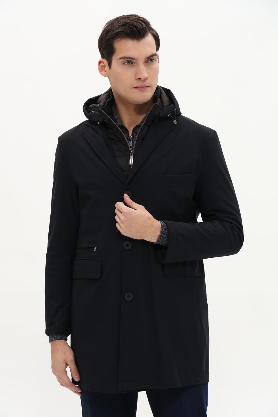 Куртка Bugatti чёрная приталенная