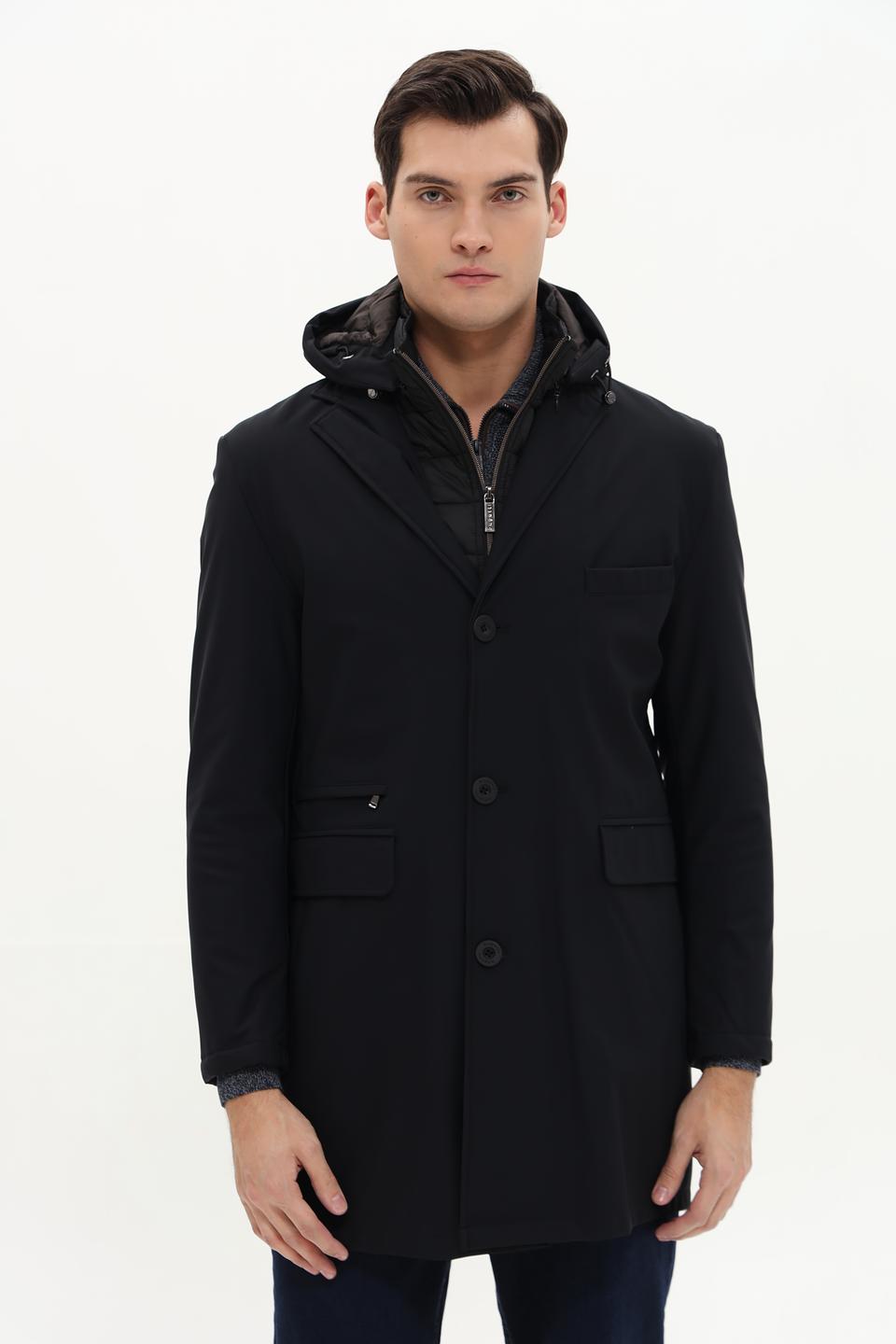 Куртка Bugatti чёрная приталенная