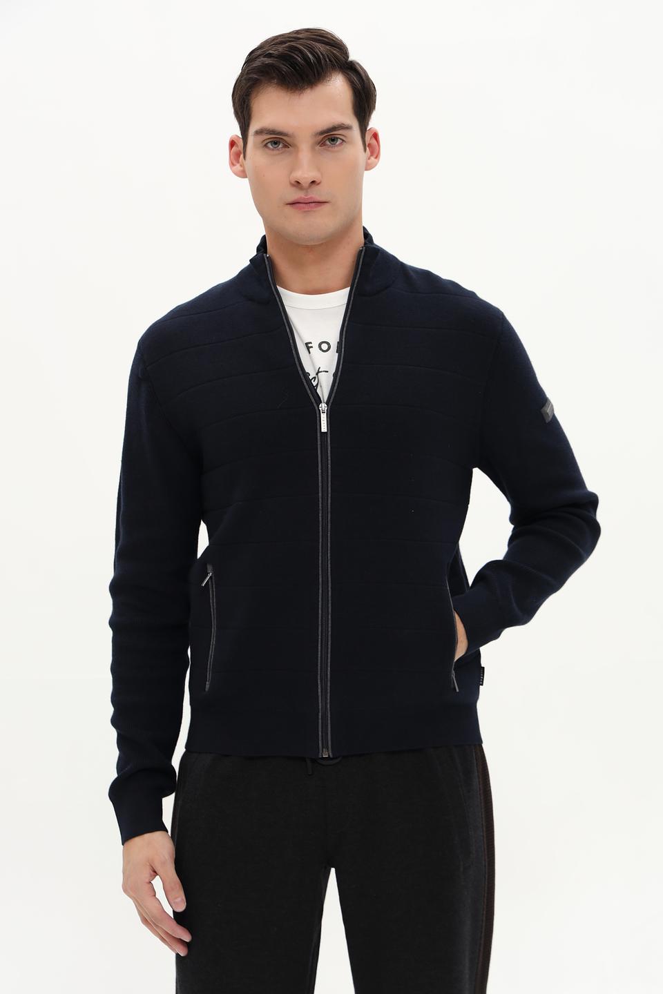 Кардиган Bugatti мужской тёмно-синий