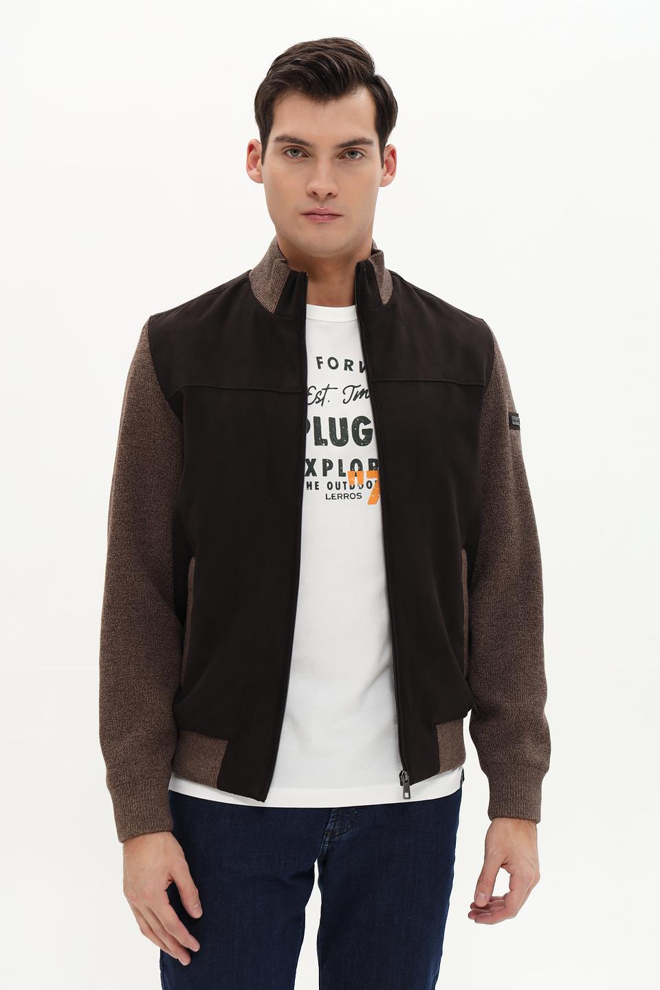 Ветровка Bugatti комбинированная коричневая