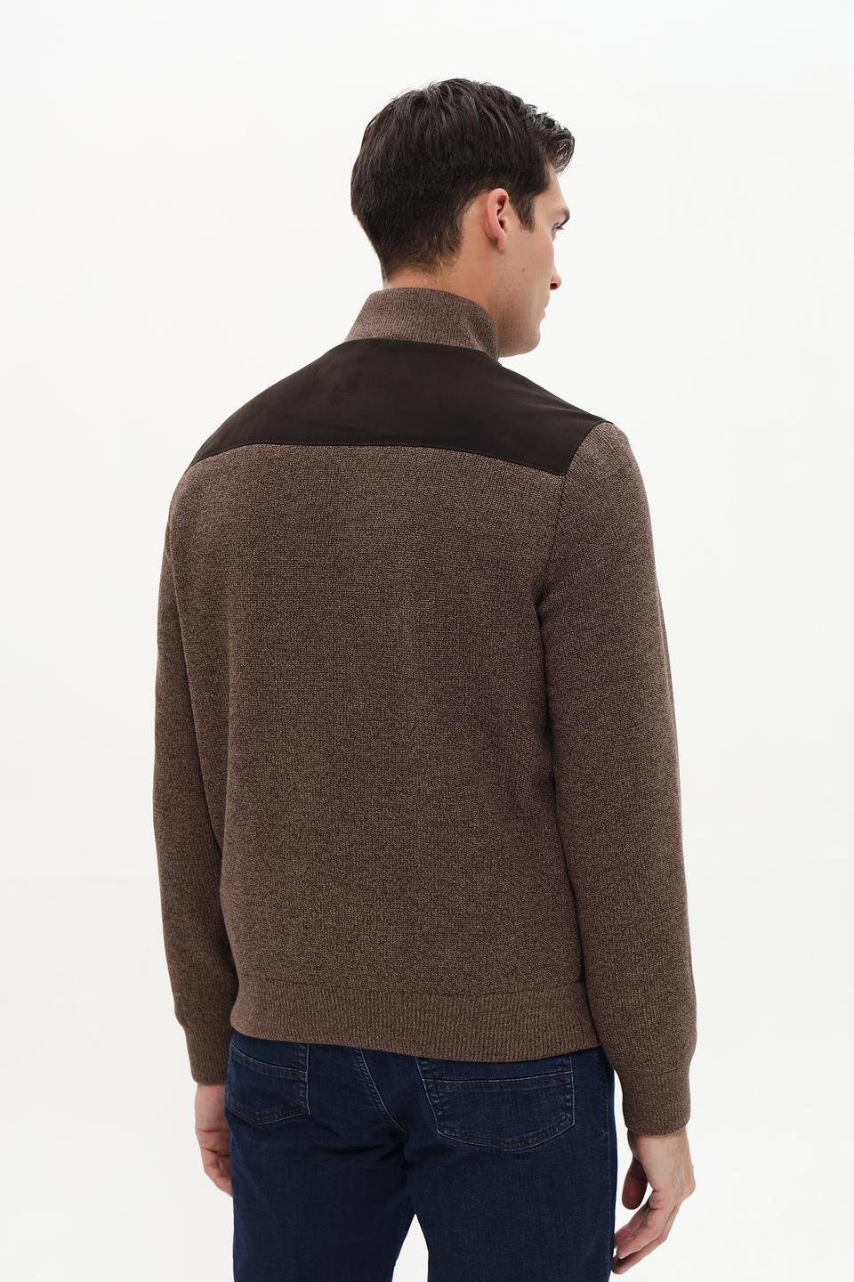 Ветровка Bugatti комбинированная коричневая