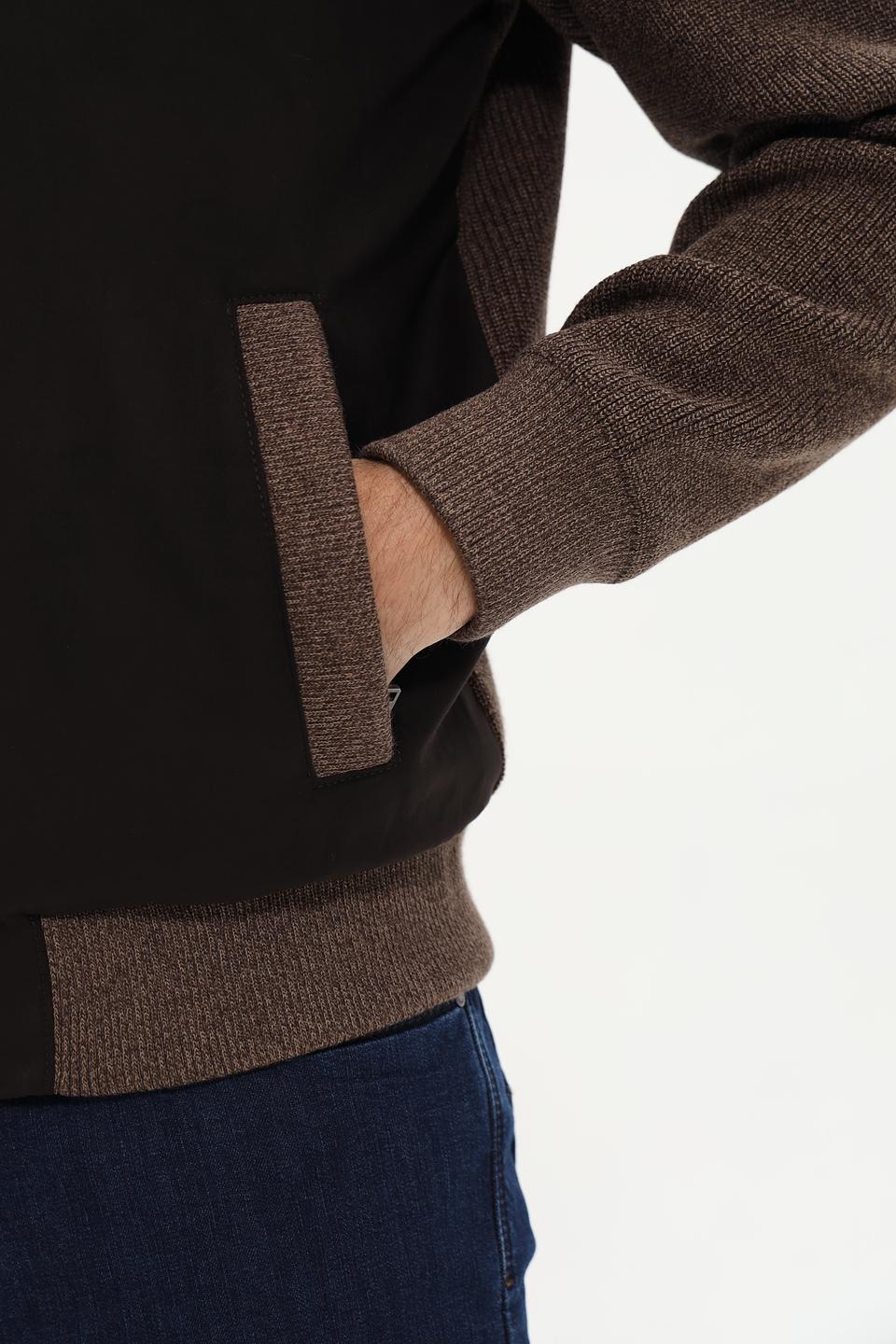 Ветровка Bugatti комбинированная коричневая