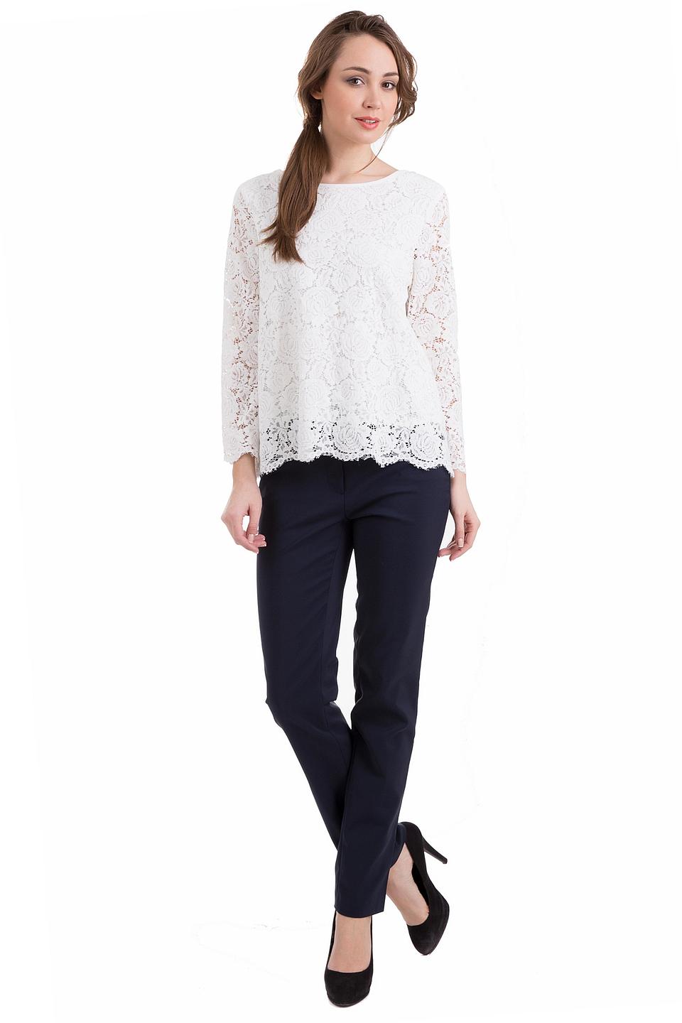 Белая кружевная блуза Oui
