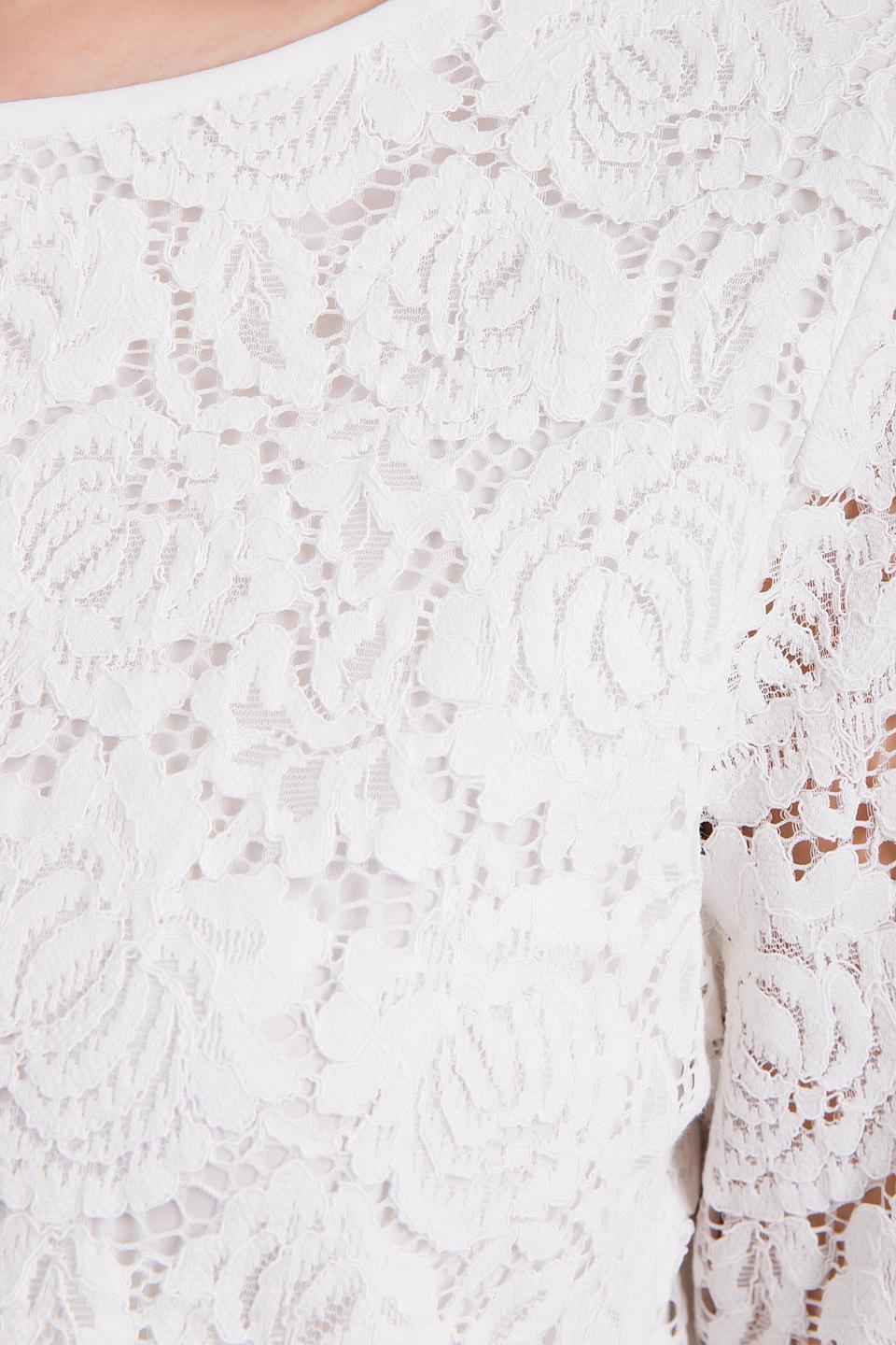 Белая кружевная блуза Oui
