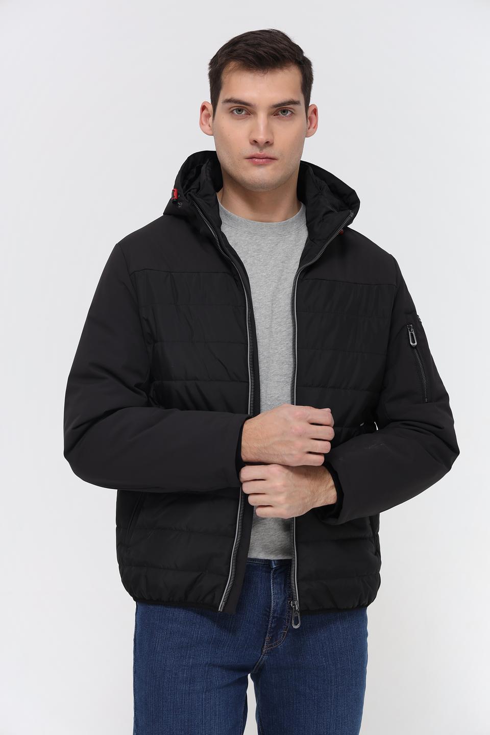 Куртка Bugatti стеганая чёрная