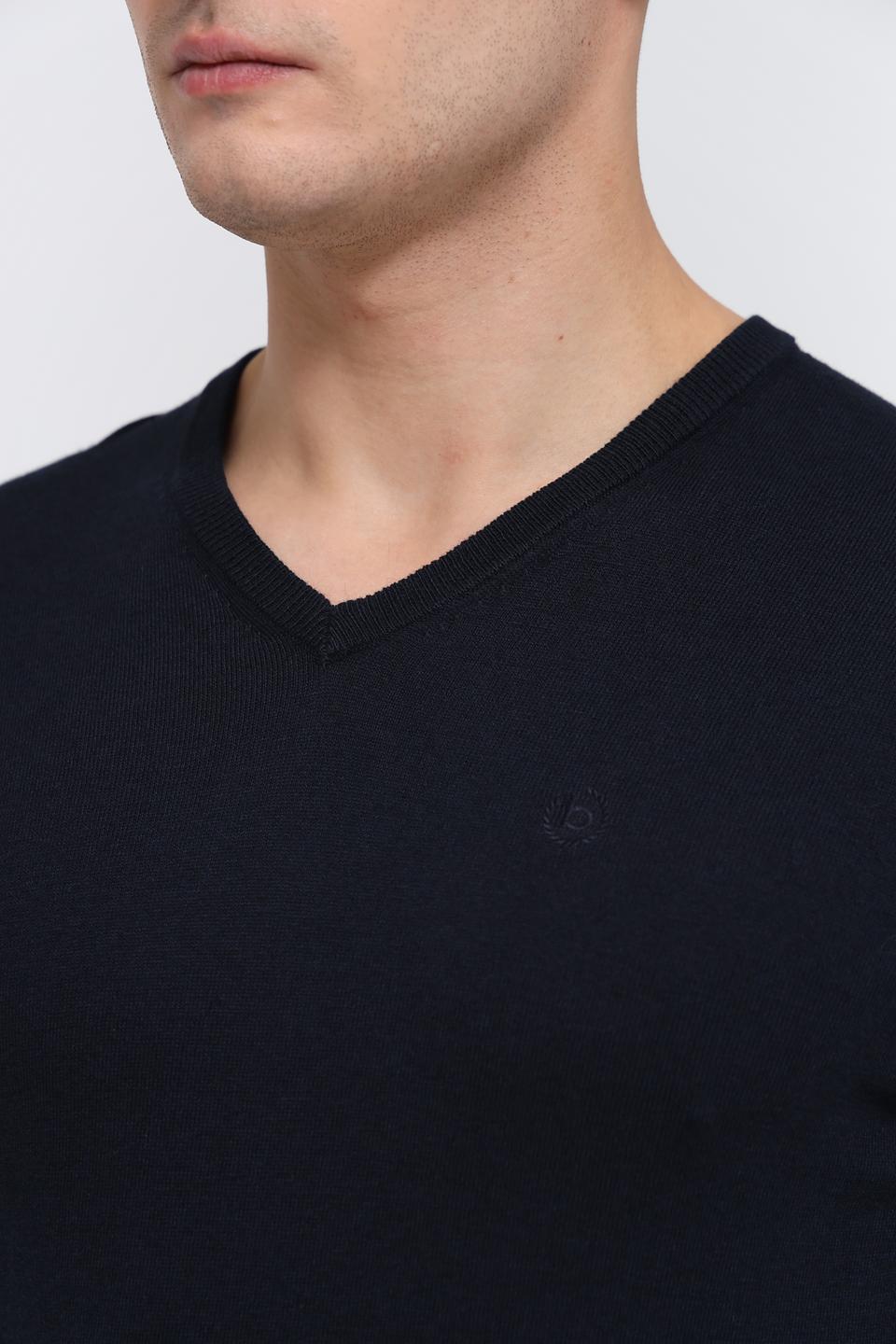 Джемпер Bugatti V-образный вырез чёрный