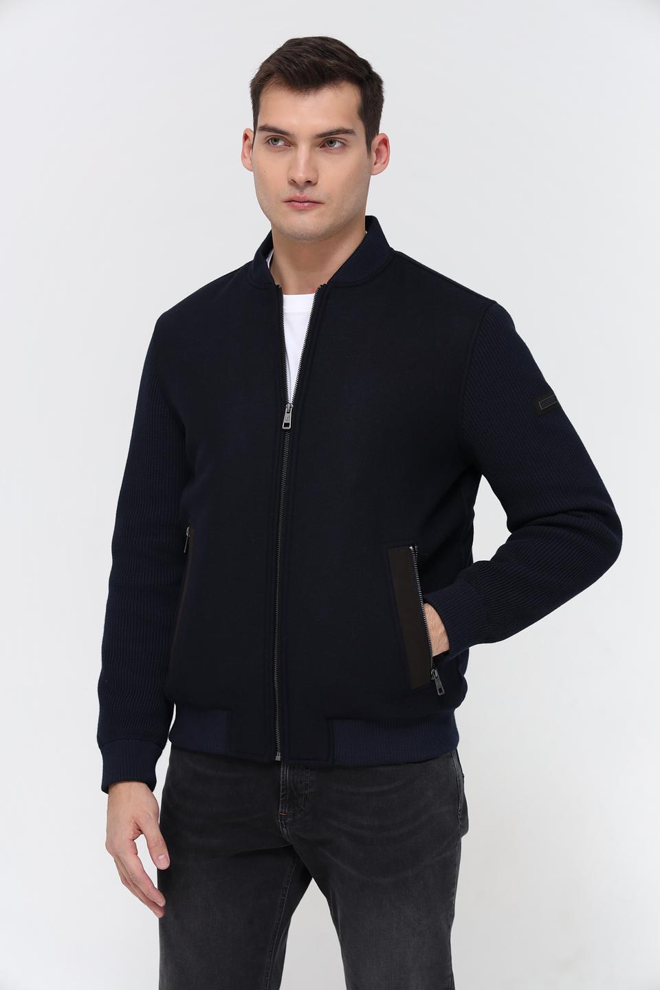 Ветровка Bugatti мужская тёмно-синяя