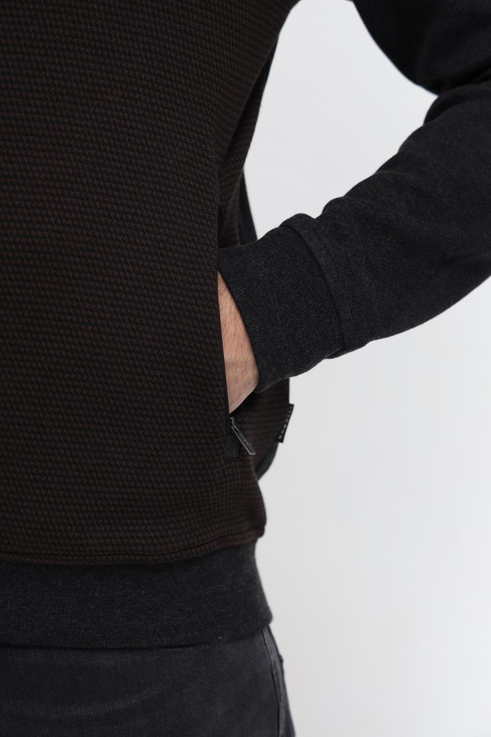 Кардиган Bugatti чёрный на молнии