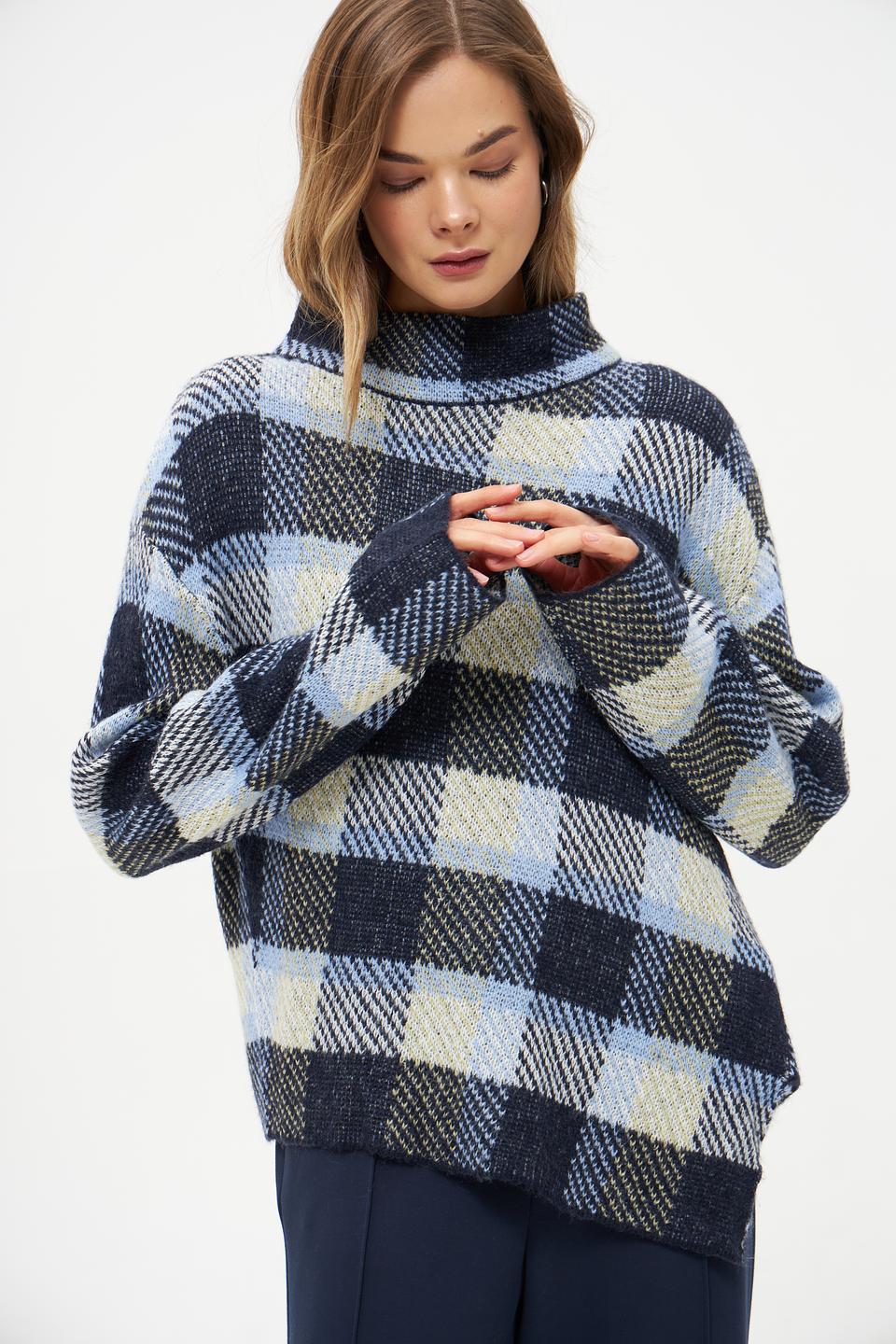 Пуловер Tom Tailor в клетку