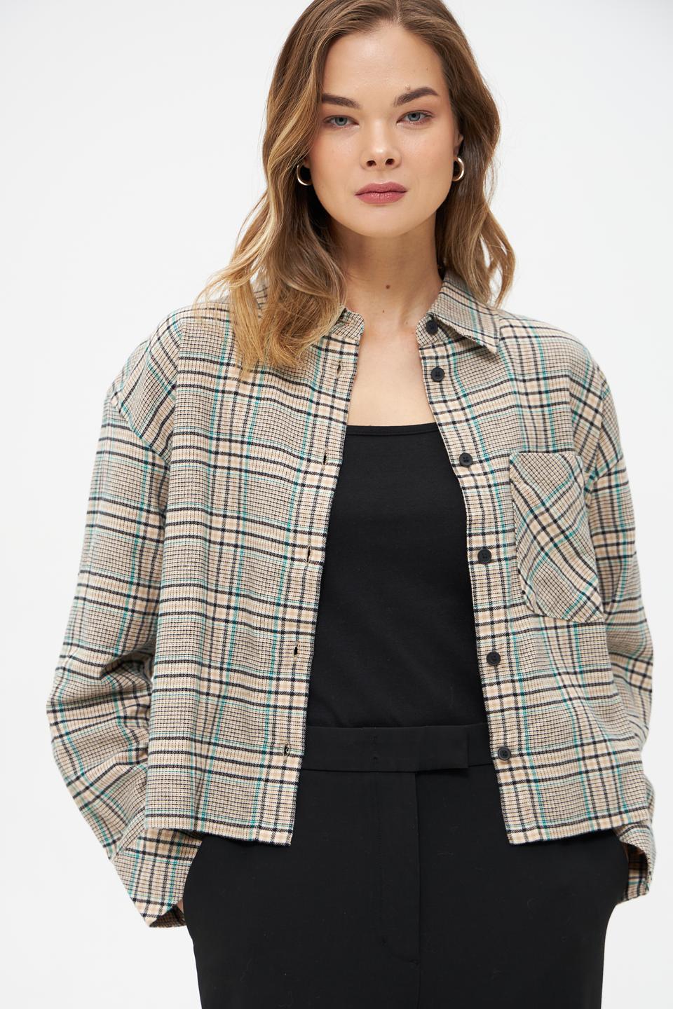 Жакет Tom Tailor denim в клетку