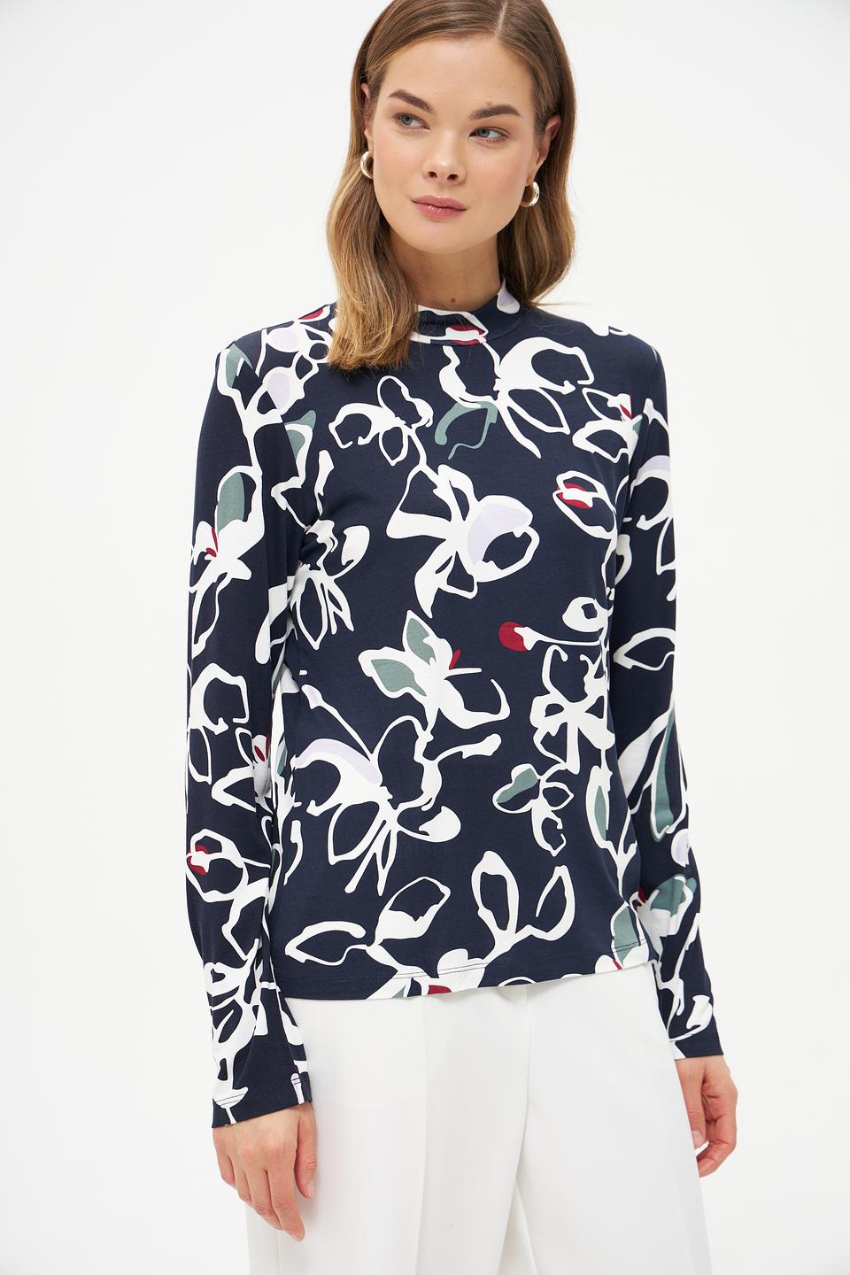 Пуловер Tom Tailor с цветочным принтом