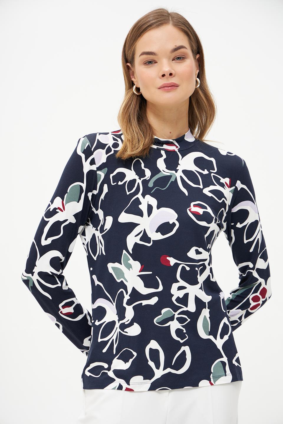 Пуловер Tom Tailor с цветочным принтом