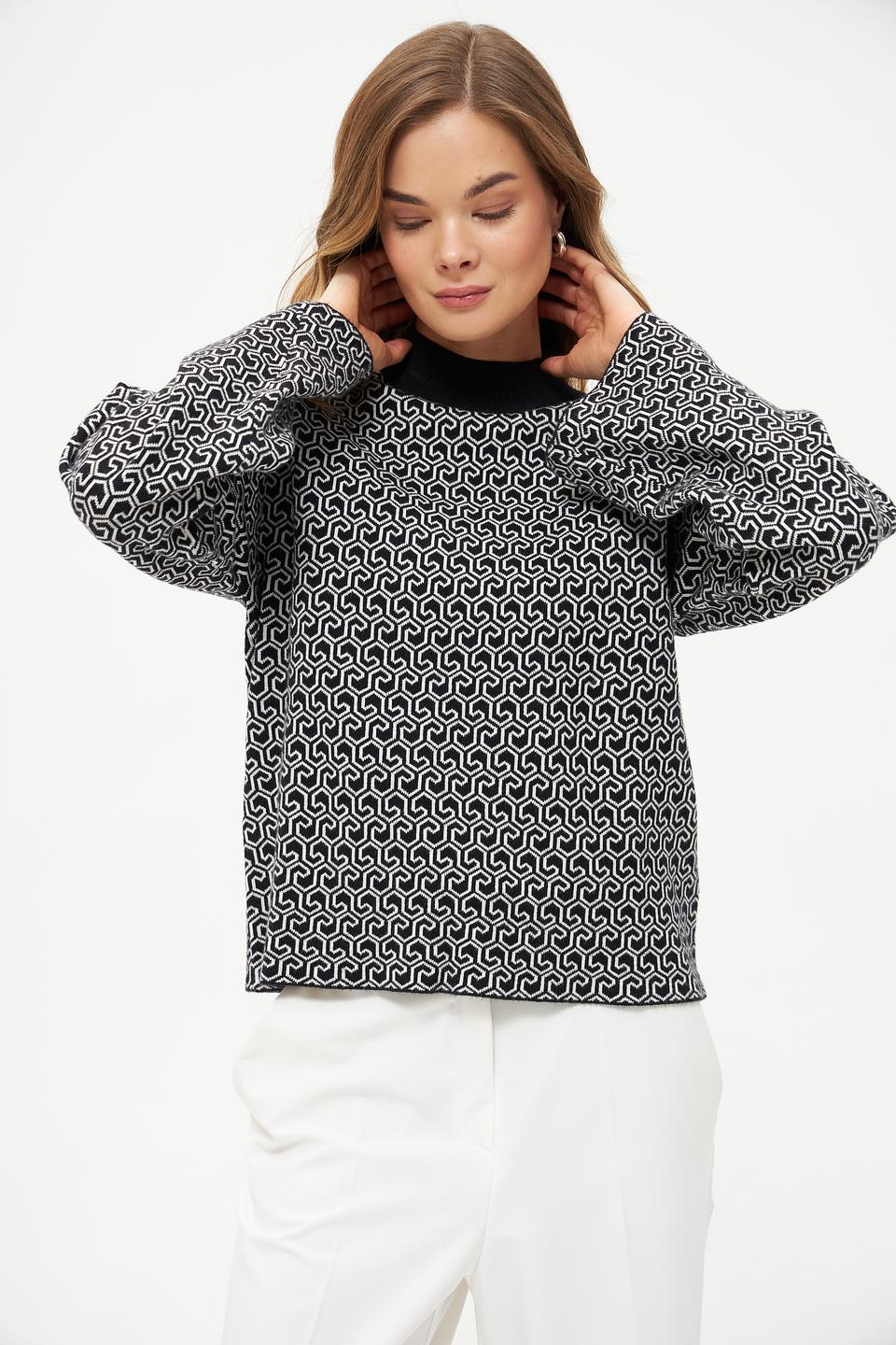 Пуловер Broadway с геометрическим принтом