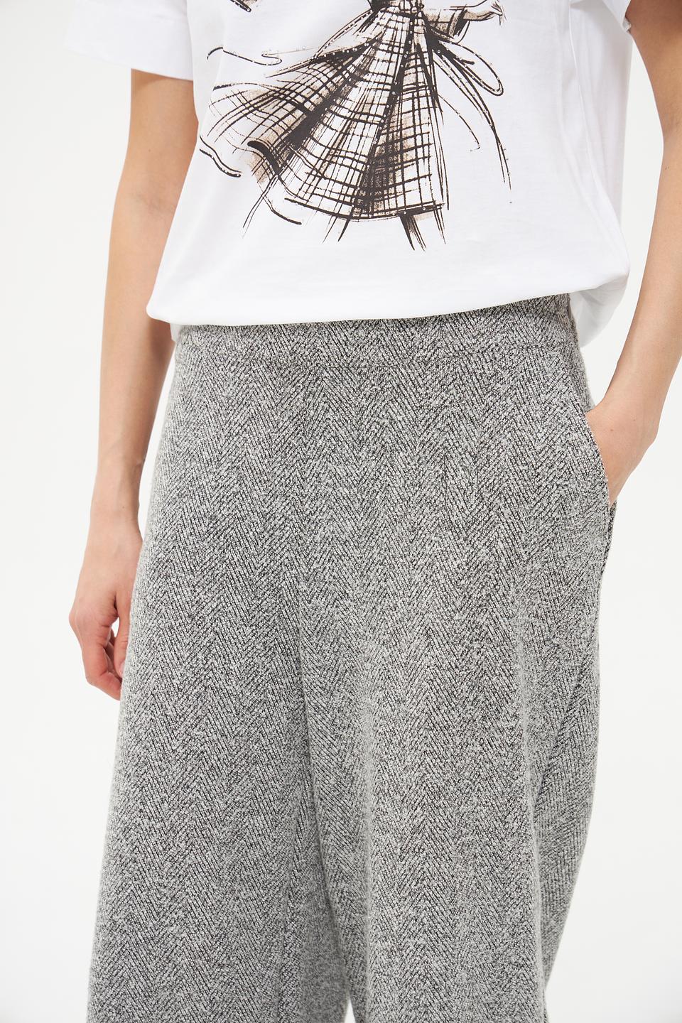 Брюки клёш Tom Tailor в клетку