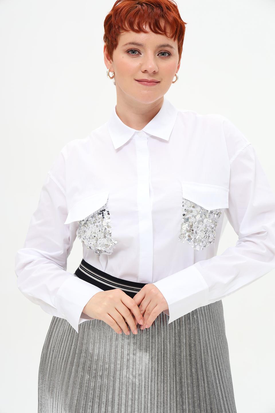 Рубашка Margittes с пайетками