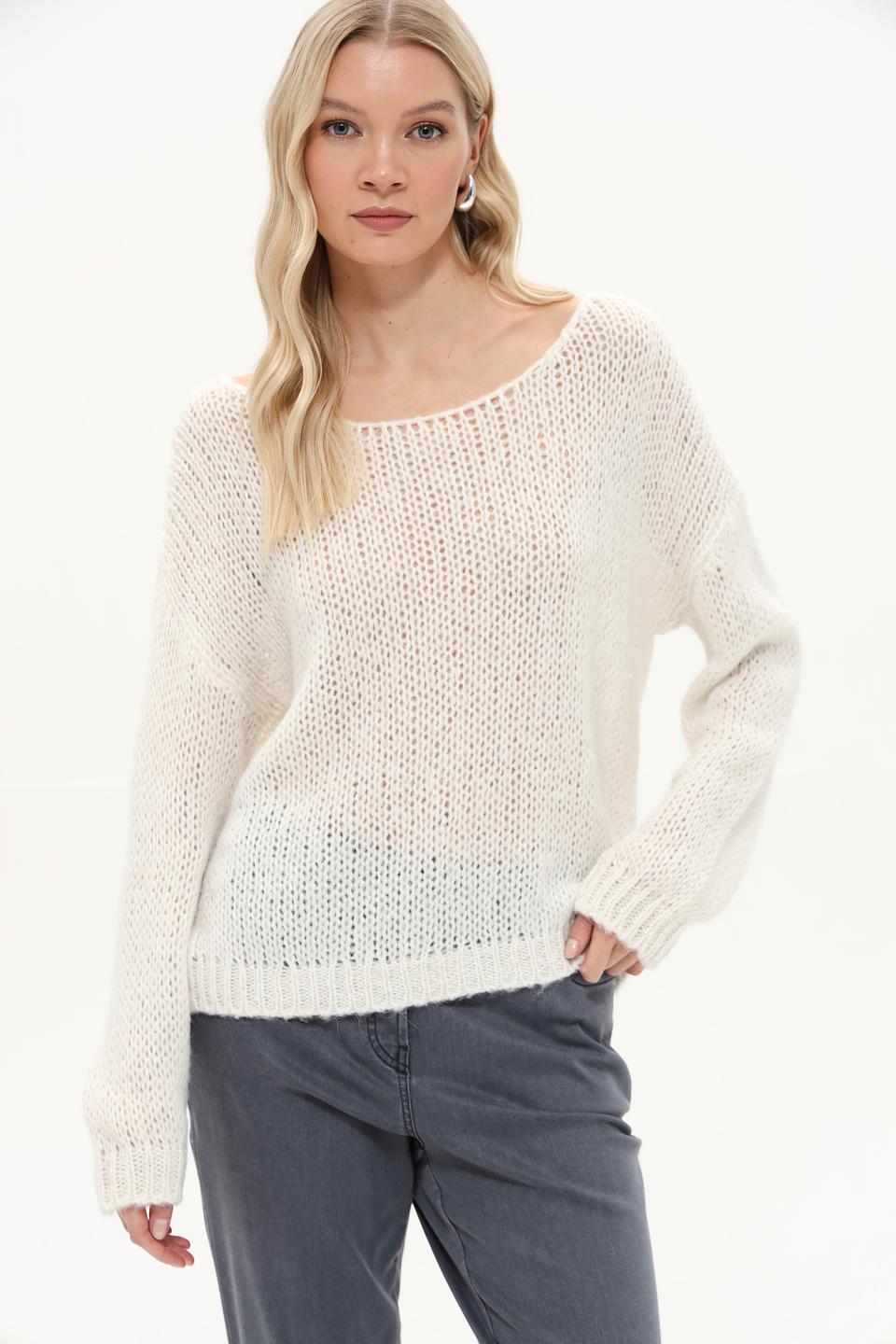 Пуловер Rich and Royal молочный