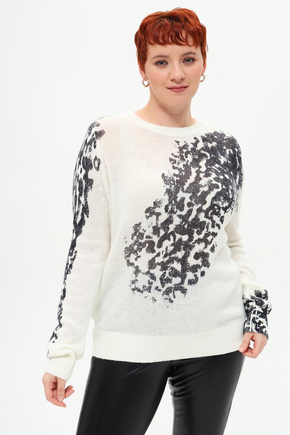 Пуловер Taifun с принтом